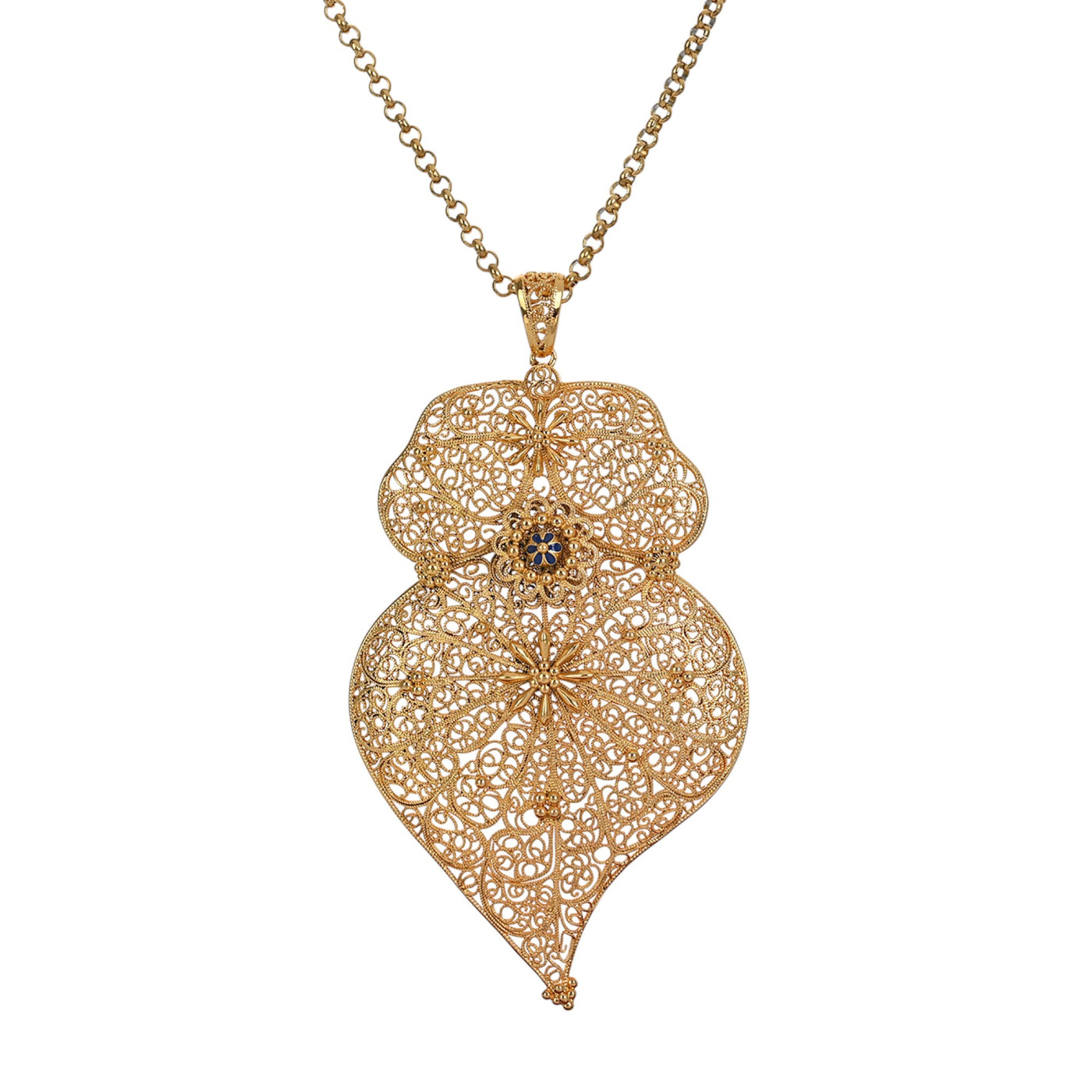 Collana Encantos grande cuore di Viana tradizionale
