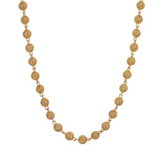 Collar semi joya con cuentas de viana 8mm GB