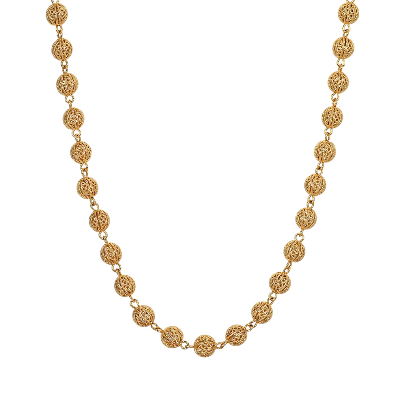 Collar semi joya con cuentas de viana 8mm GB