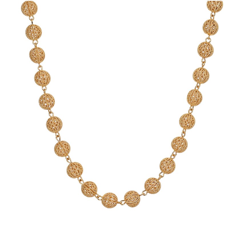 Collar semi joya con cuentas de viana 10mm GB