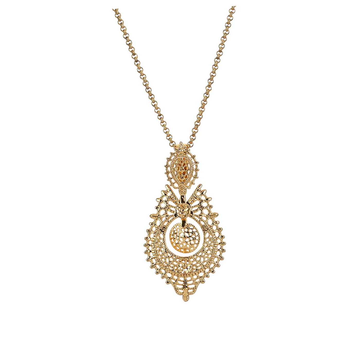 Collier semi précieuse filigrane rainha GB