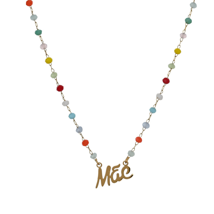 Collana in acciaio parola mãe GB
