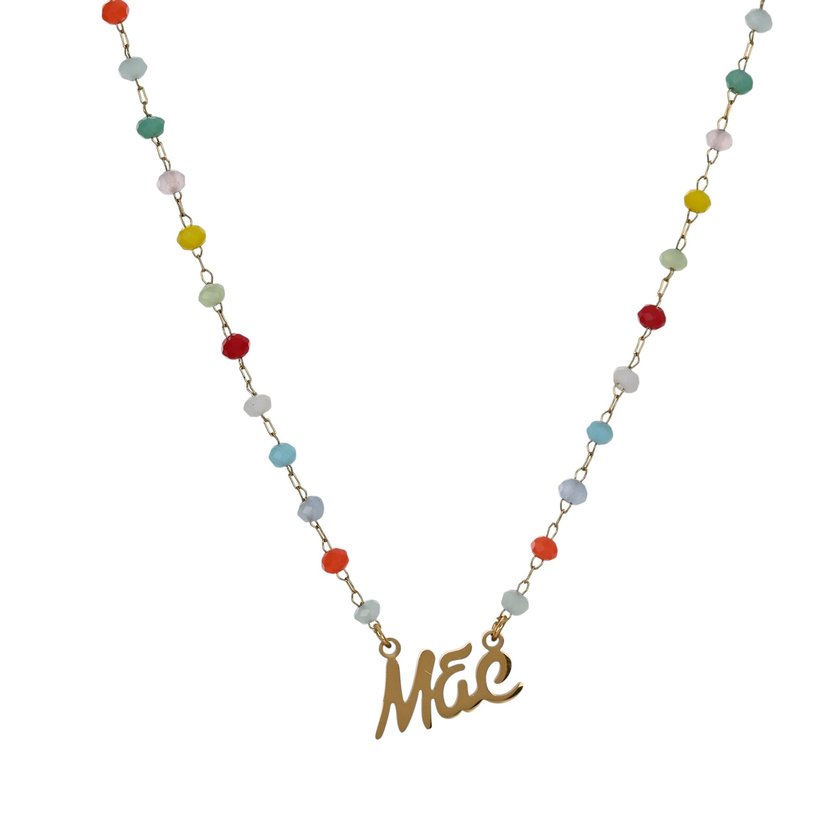 Collier en acier mot mãe GB