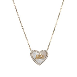 Collar en acero mãe corazón GB