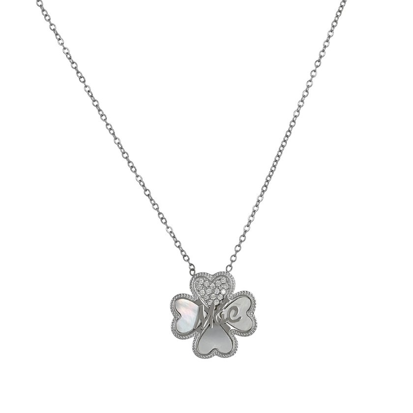 Steel necklace mãe clover GB
