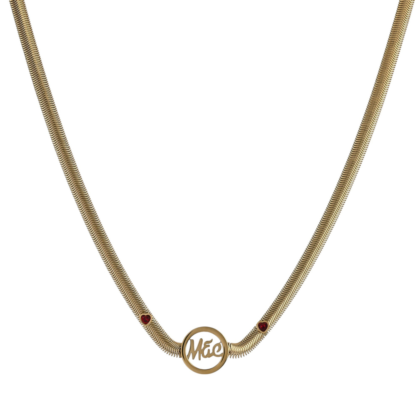 Collar Glamour Mãe y corazones