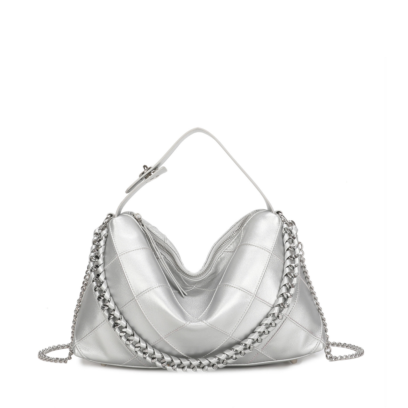 Bolso de mano con asa gruesa