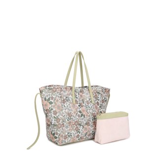 Shopper bag with floral pattern