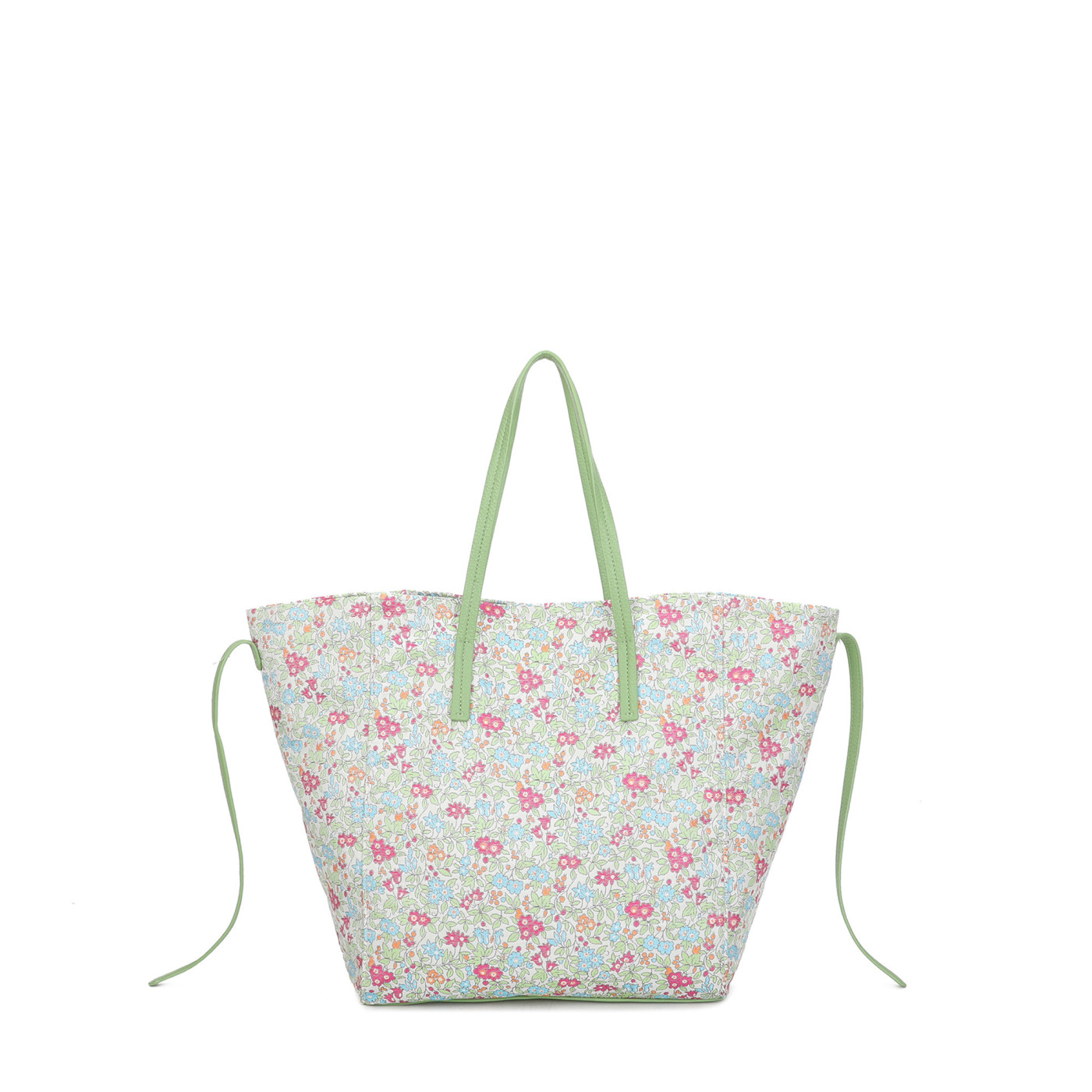 Borsa Shopper con stampa floreale