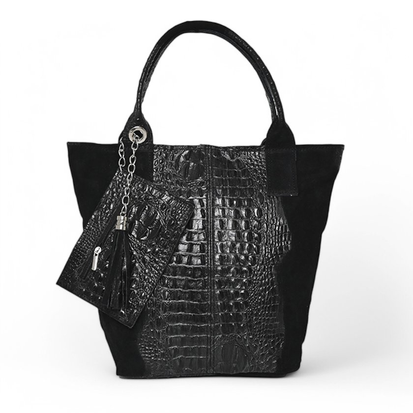 Mala Shopper em pele
