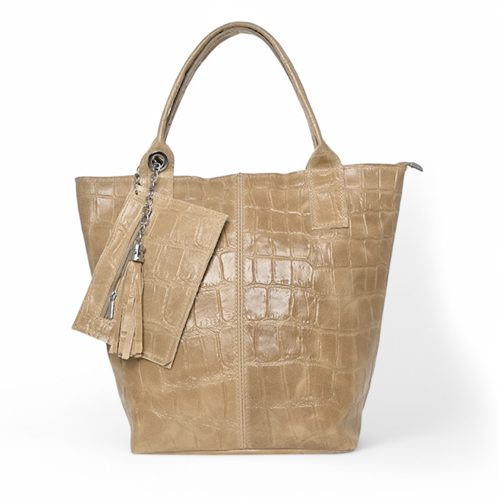 Mala Shopper em pele