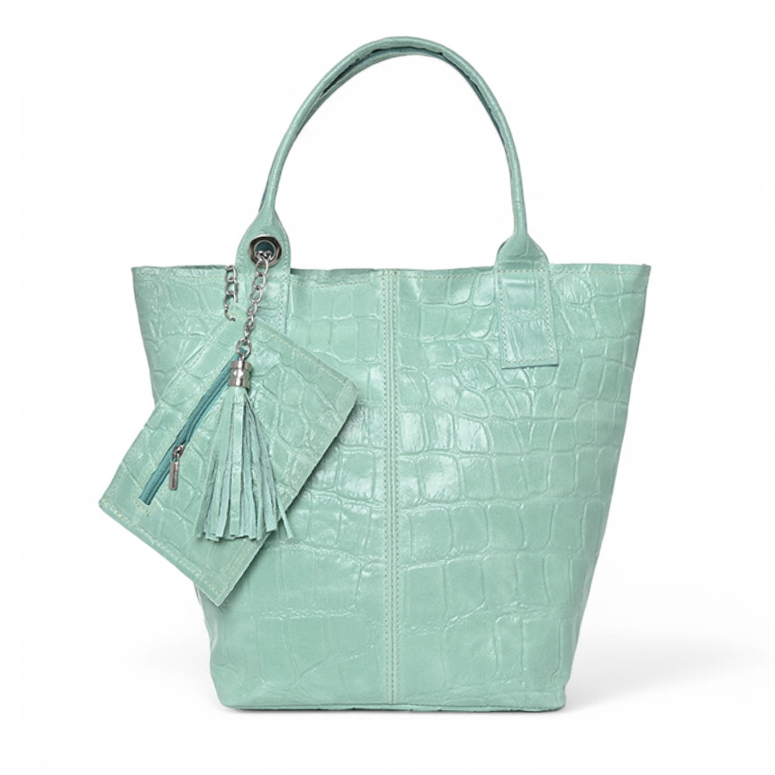 Mala Shopper em pele