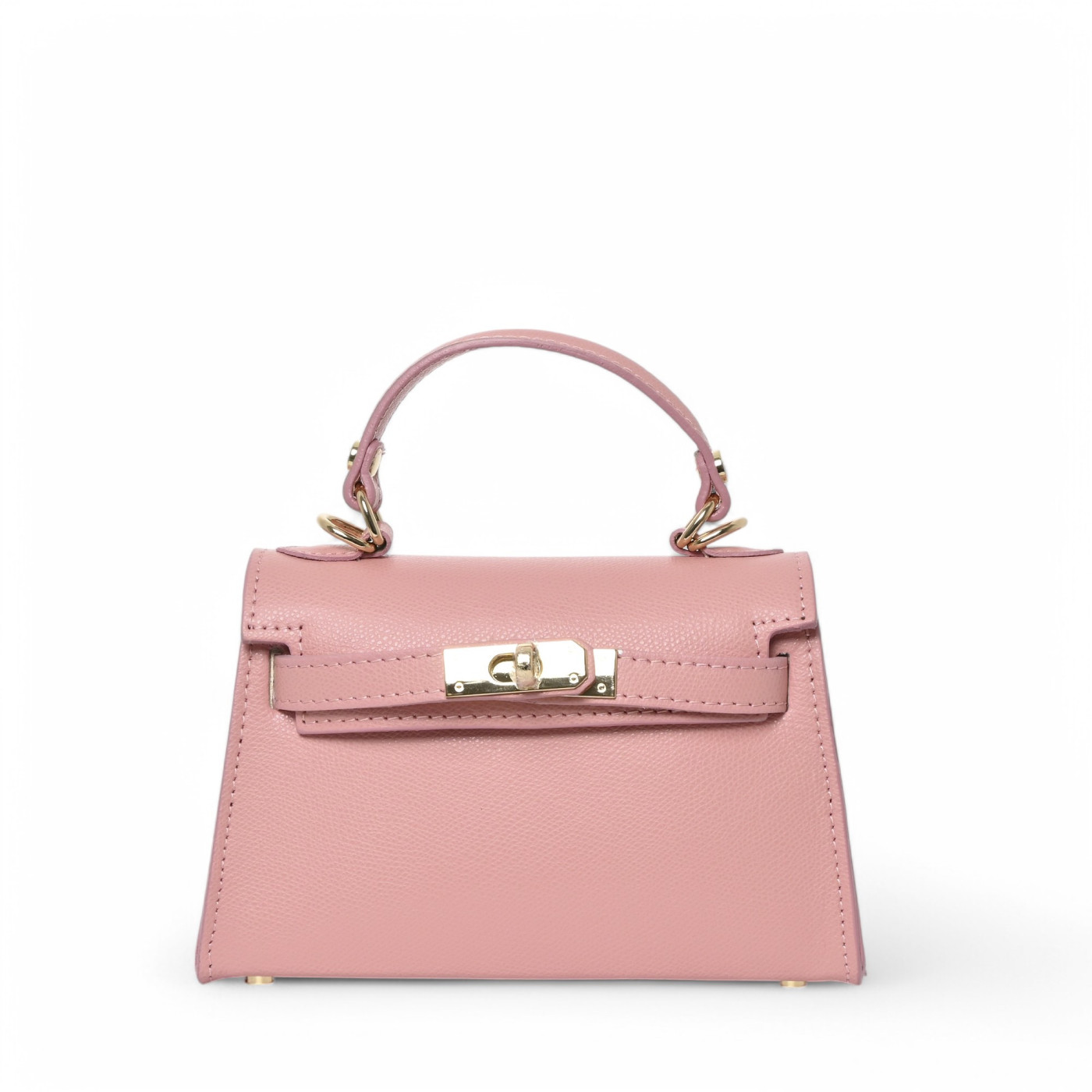 Small leather shopper bag
