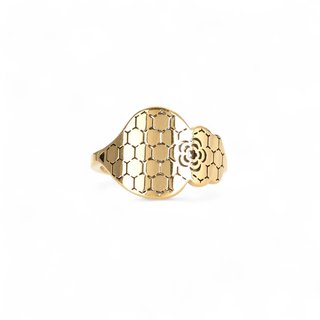 Bague acier coração de viana texture GB
