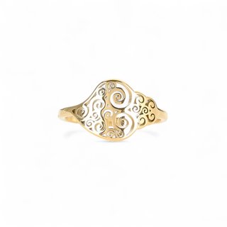 Anello acciaio coração de viana GB