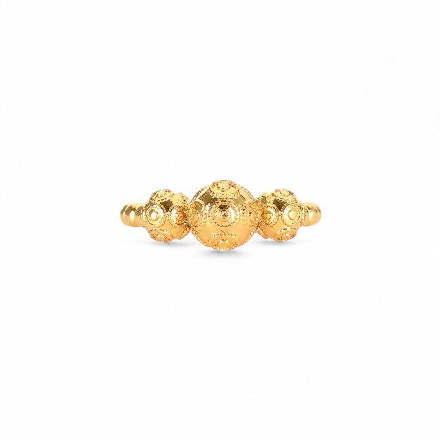 Anillo semi joya bolas de viana GB