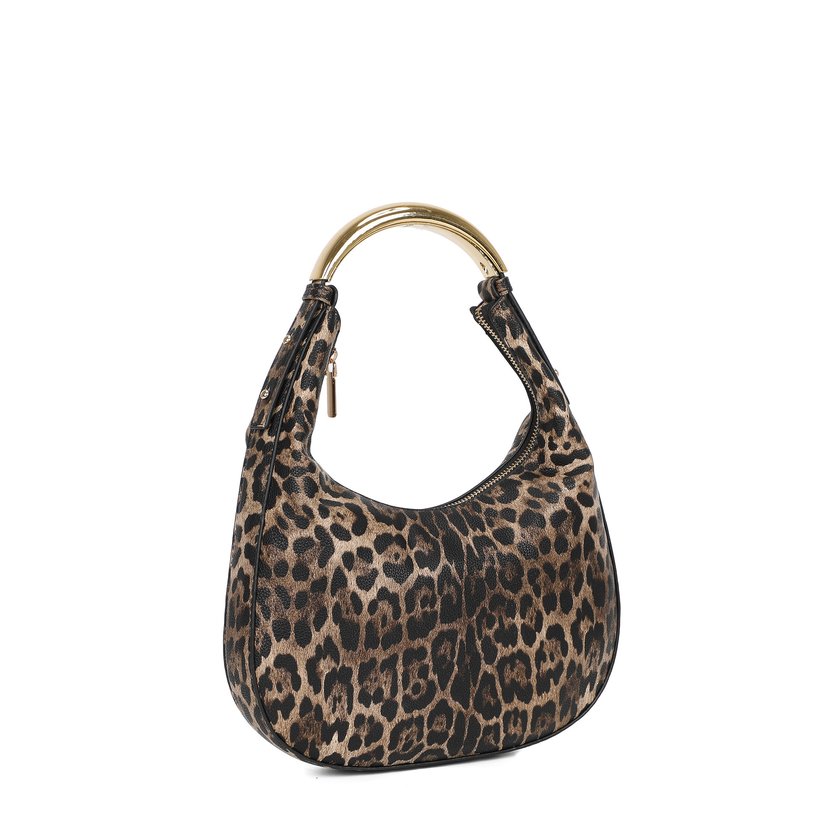 Shoulder bag with tigress pattern