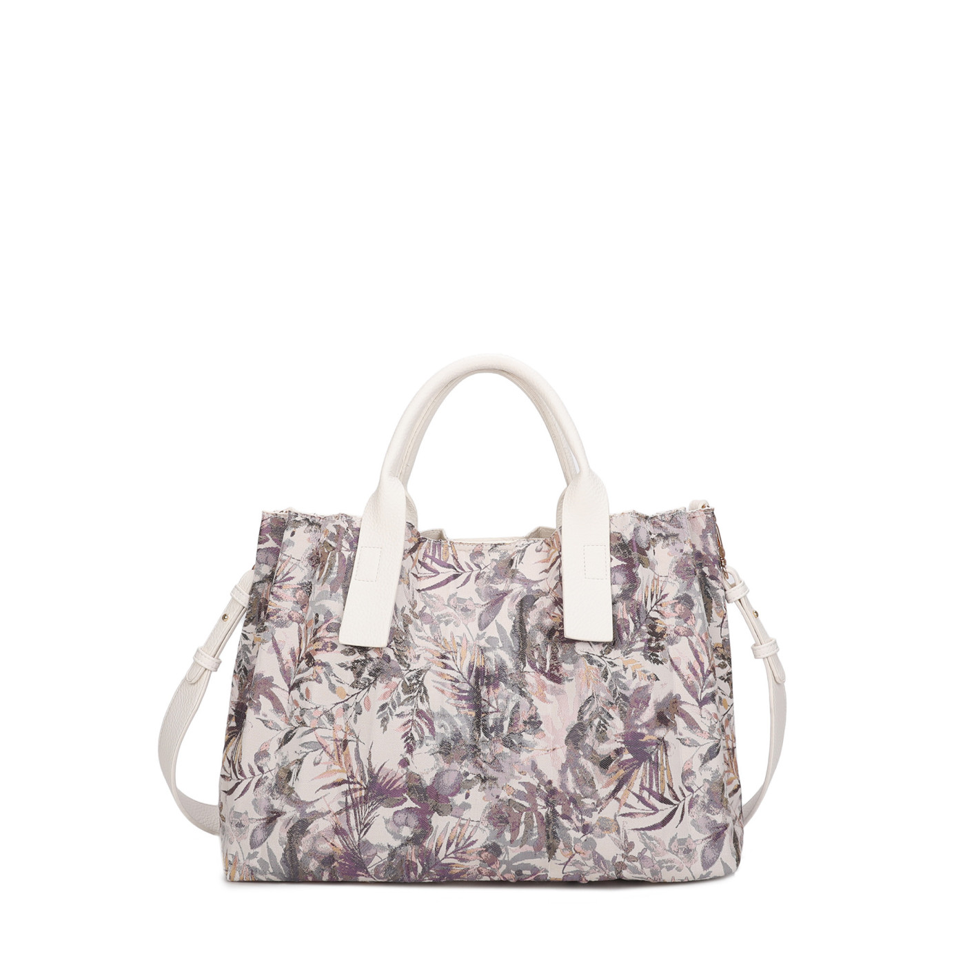 Borsa Shopper con stampa floreale