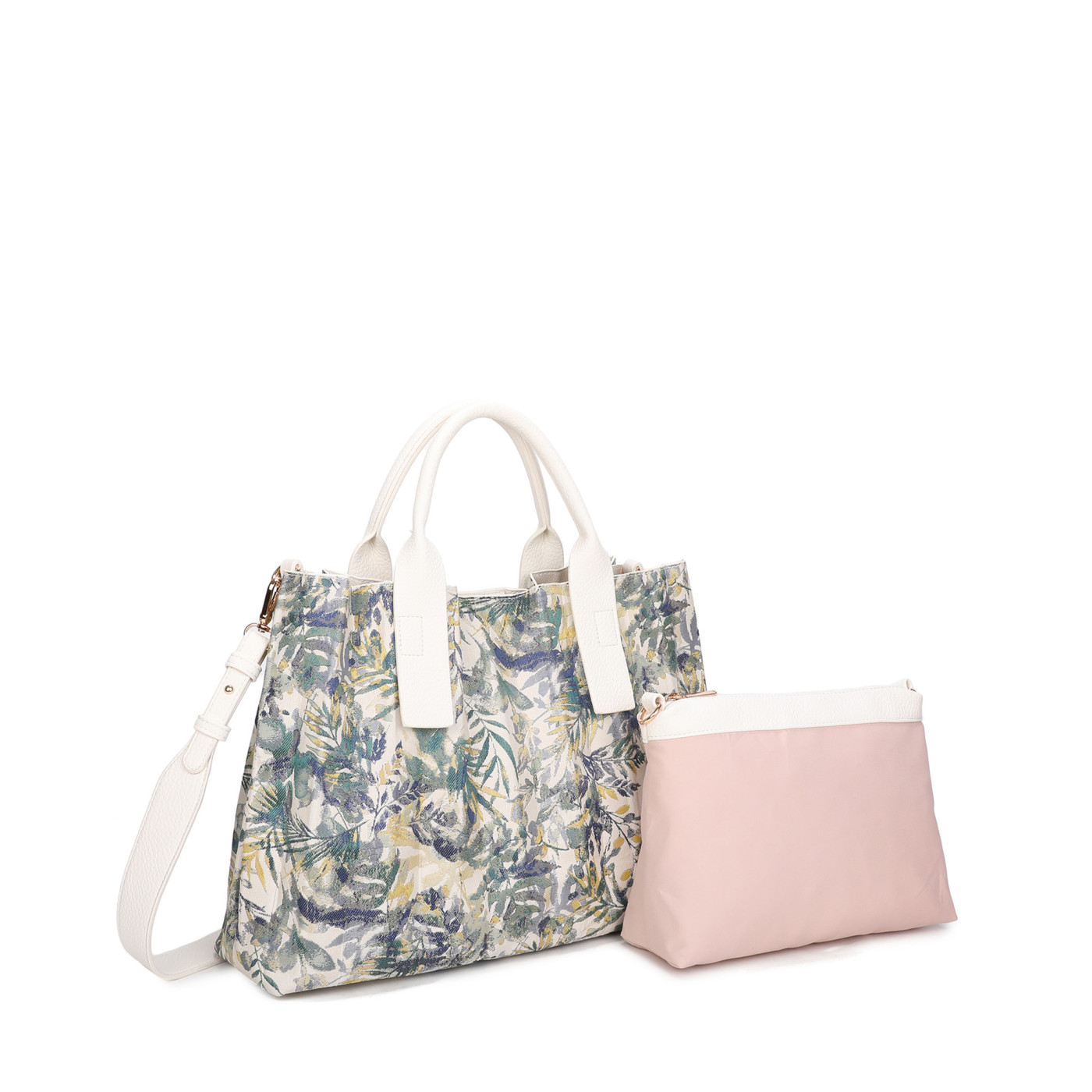 Mala Shopper com padrão florido