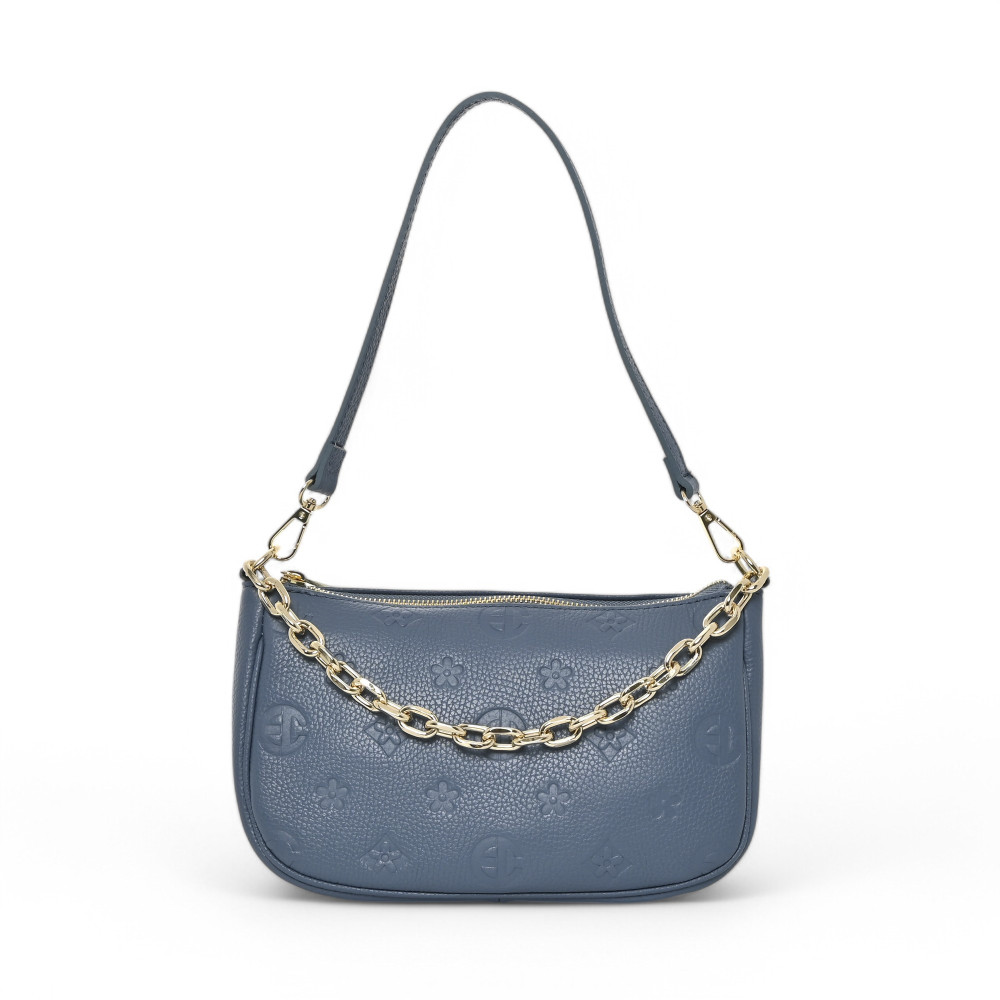 Bolso de hombro de piel