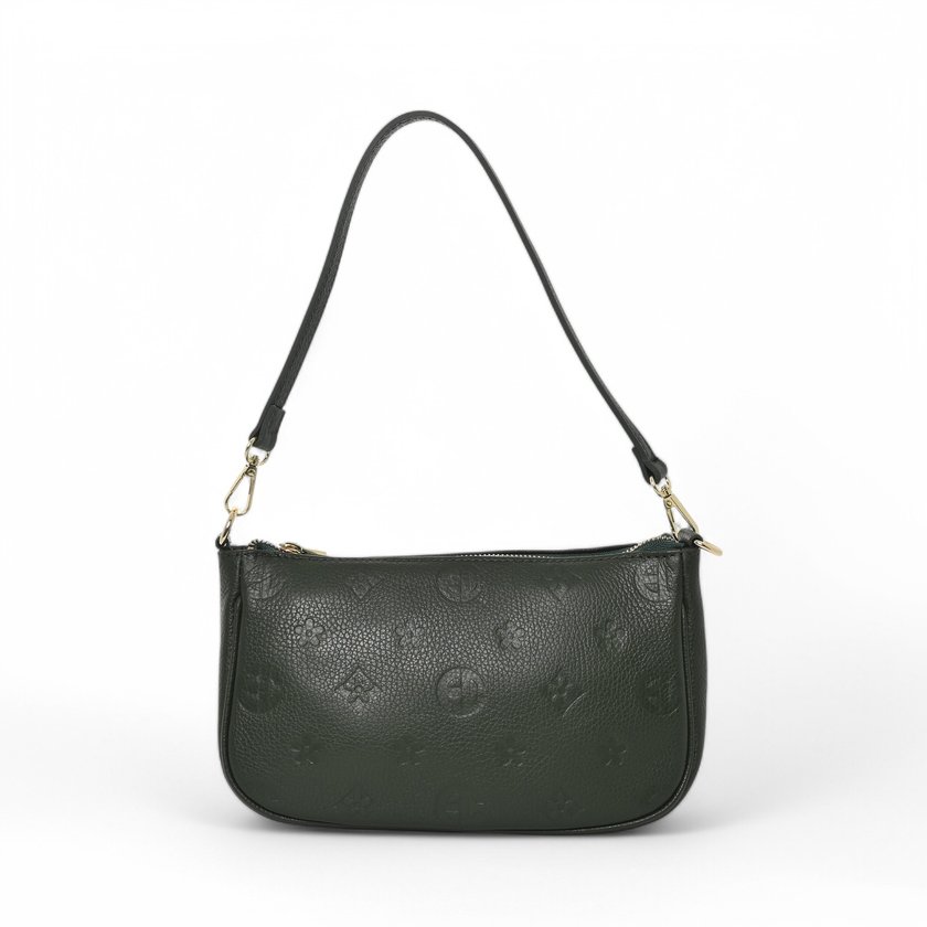 Bolso de hombro de piel
