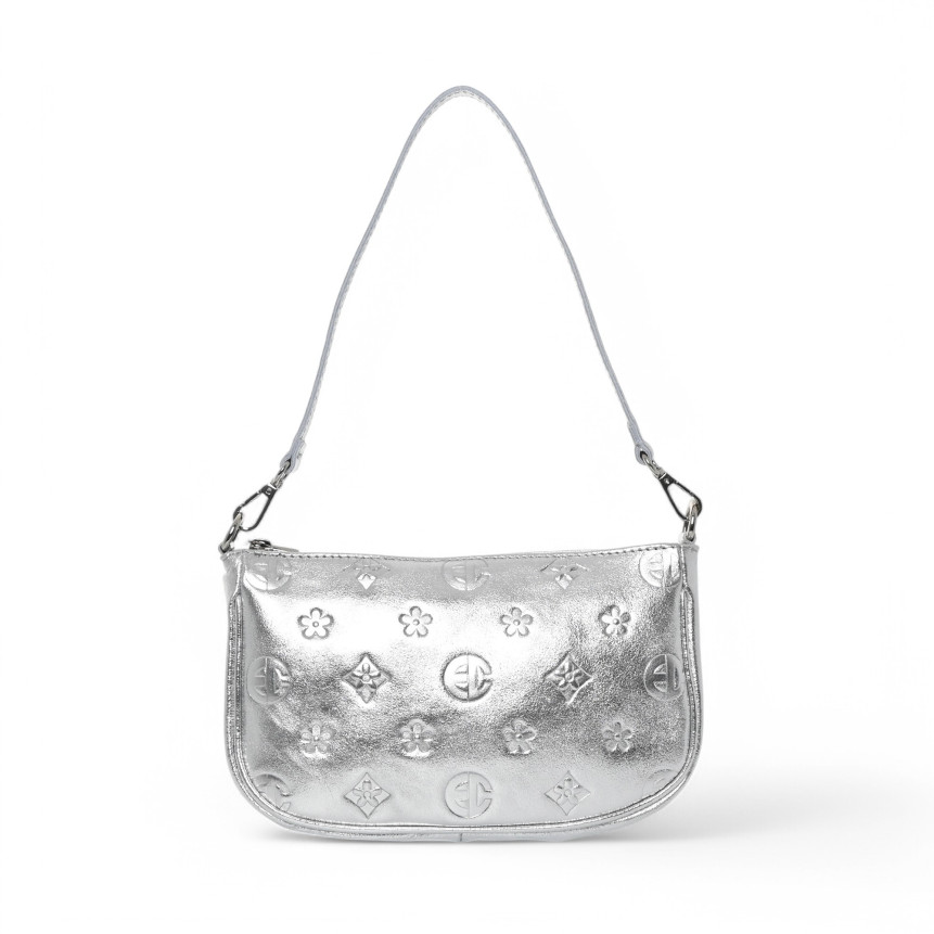 Bolso de hombro de piel