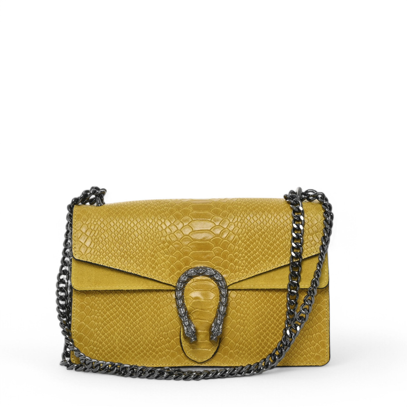 Bolso de hombro de piel