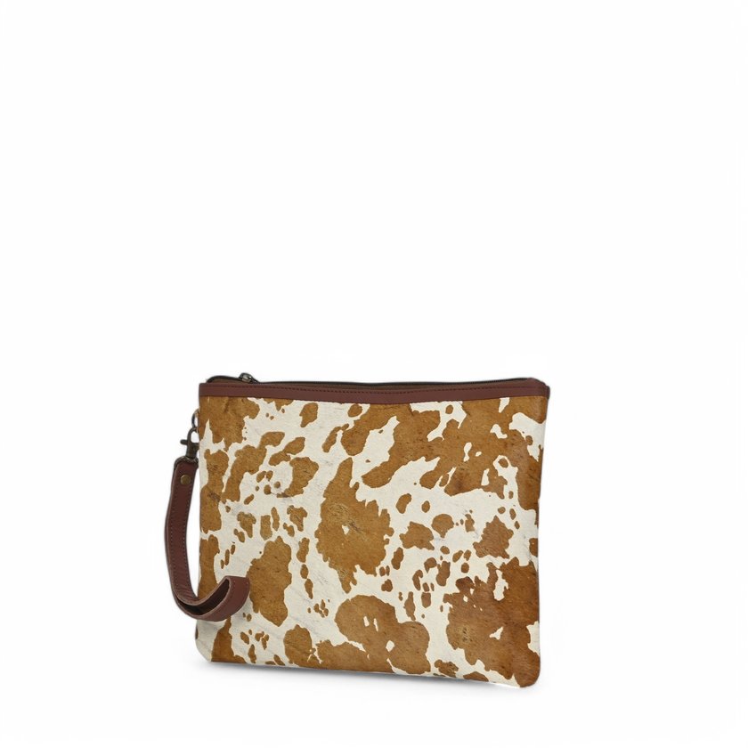 Bolso de mano de piel