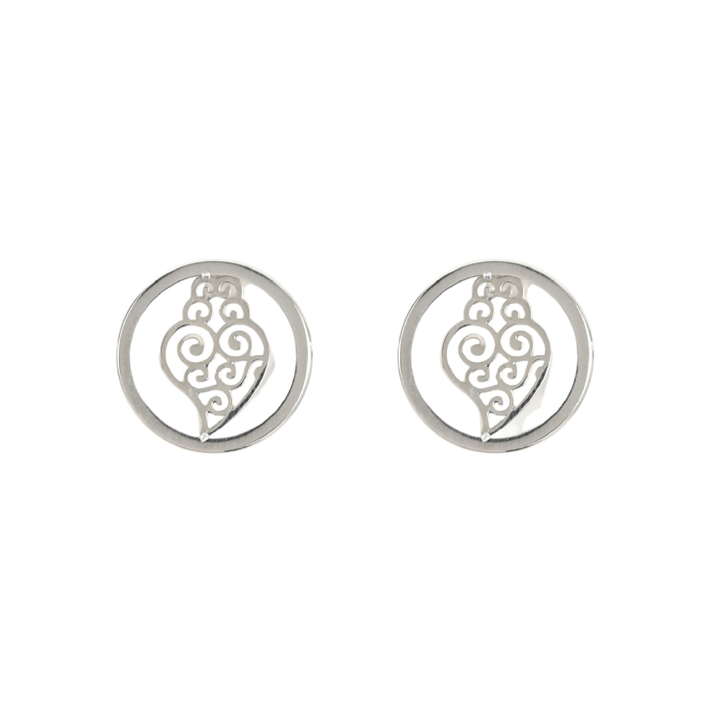 Pendientes en acero coração de viana GB