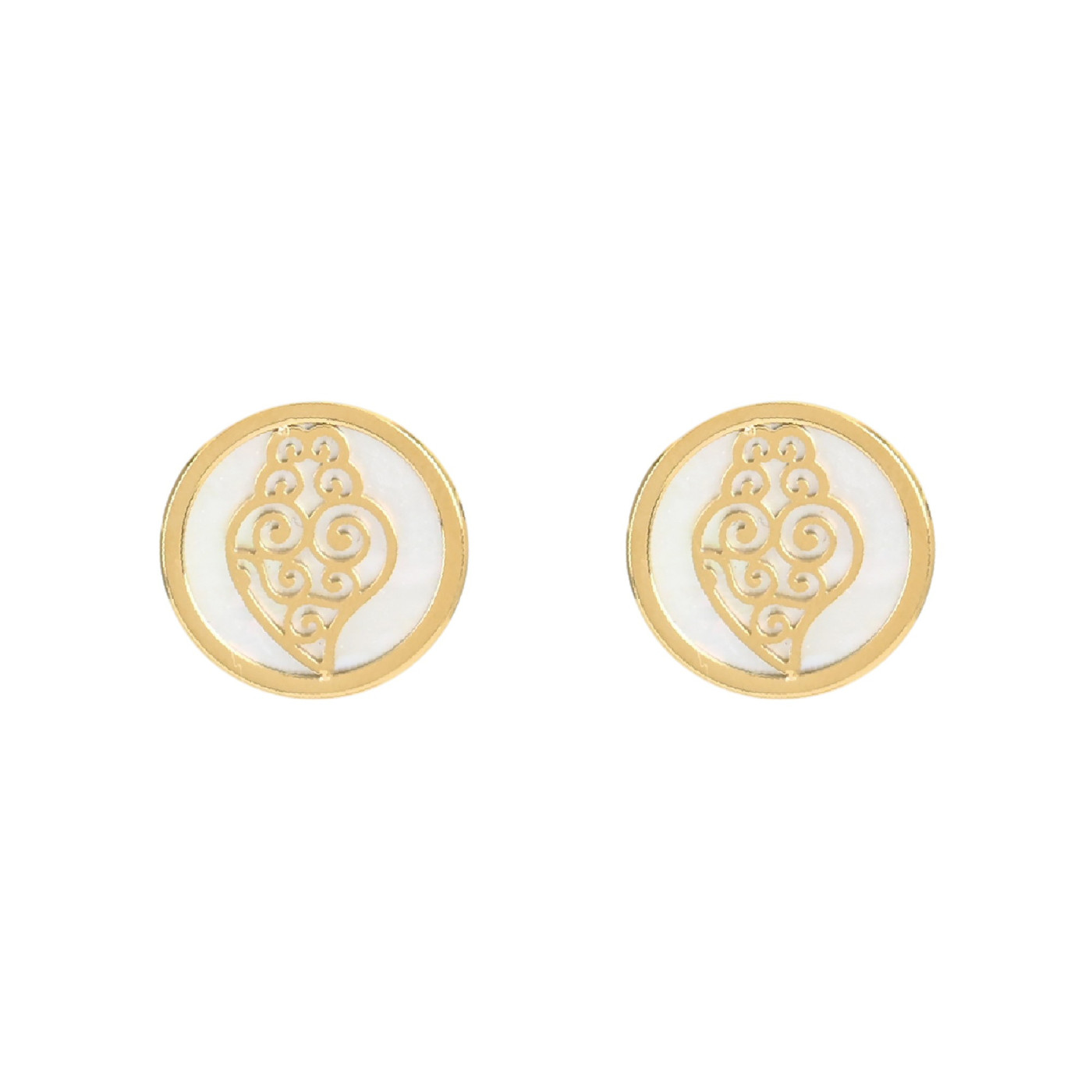 Pendientes en acero coração de viana GB