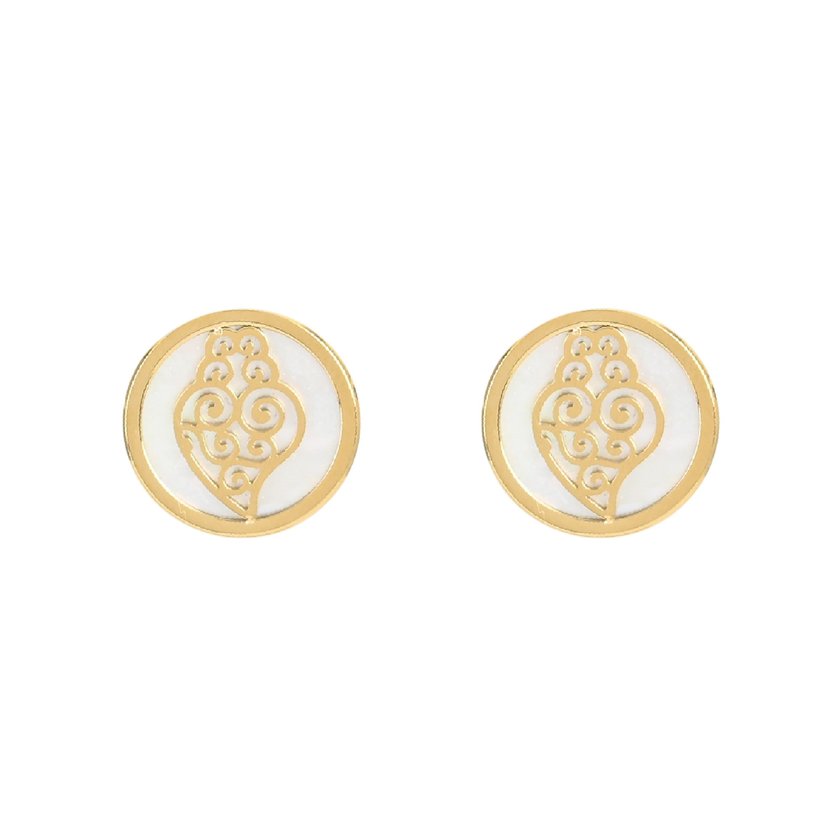 Coração de viana steel earrings GB