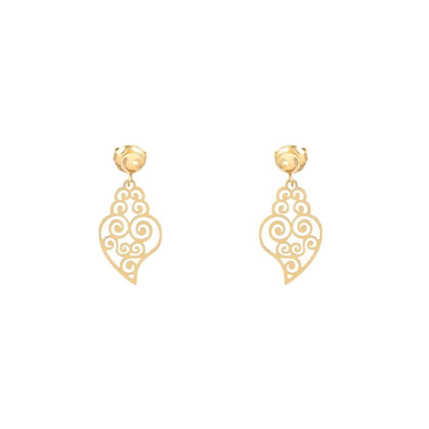 Boucles d'oreilles en acier coração de viana GB