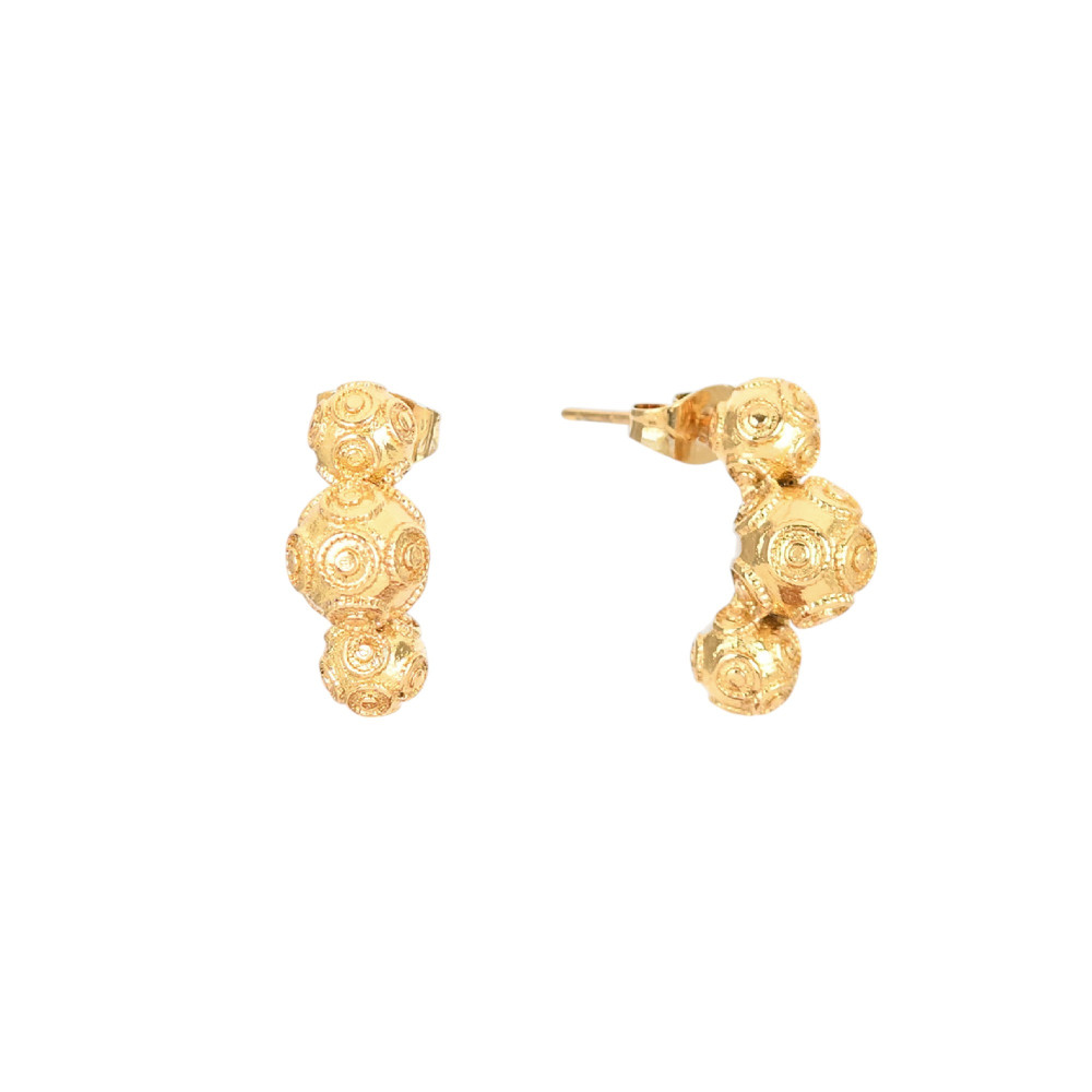 Pendientes semi joya bola de viana GB