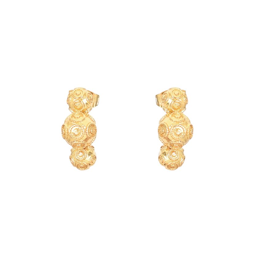 Semi precious earrings bola de viana GB