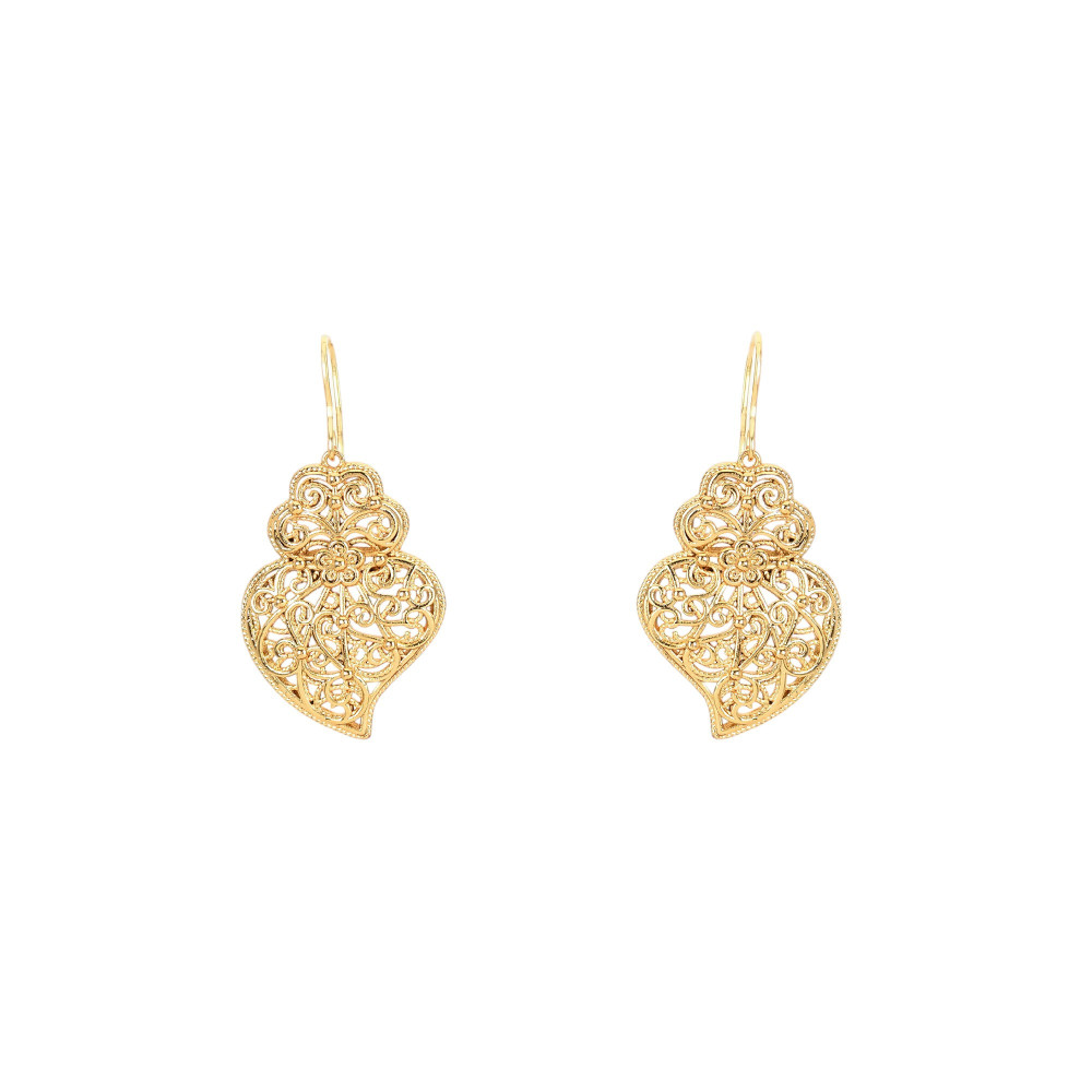 Boucles d\'oreilles Encantos Portugal cœur de Viana