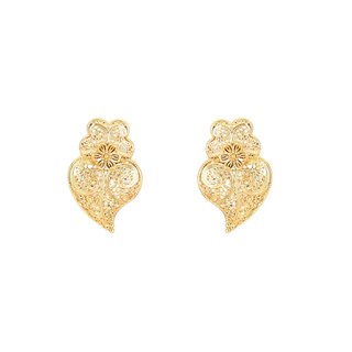 Semi precious traditional coração de viana earrings GB