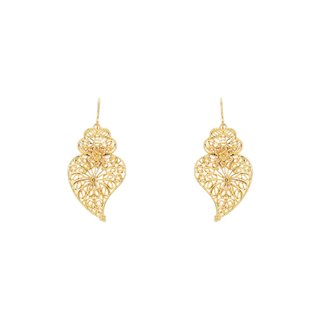 Sunflower semi precious coração de viana earrings GB