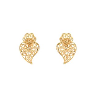 Sunflower coração de viana earrings GB