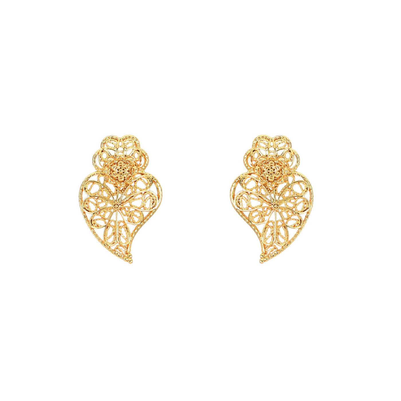 Boucles d’oreilles coração de viana tournesol GB