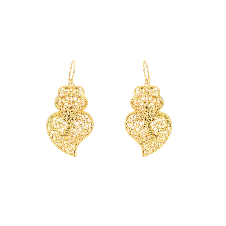 Boucles d’oreilles traditionnel coração de viana GB