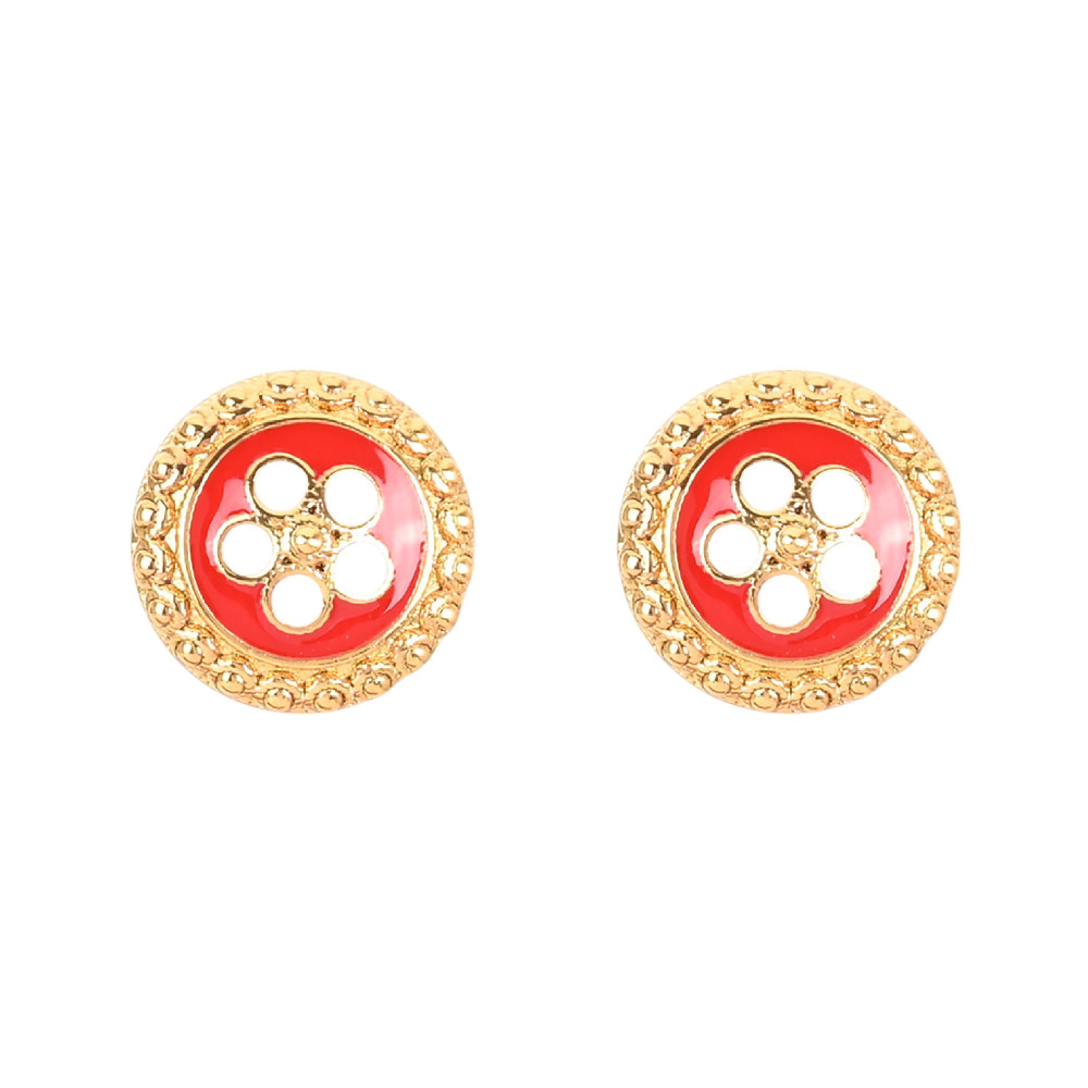 Boucles d\'oreilles fleur traditionnel plaqué or GB