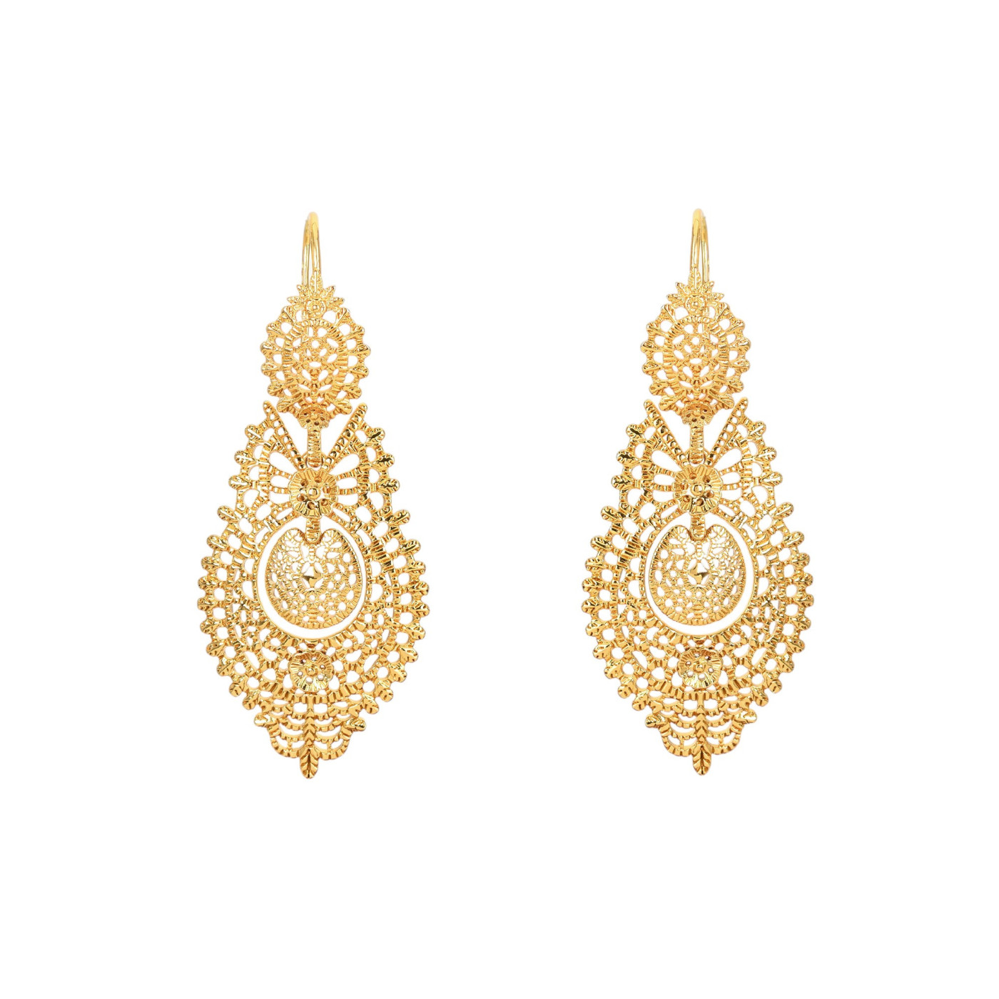 Boucles d\'oreilles semi précieuse rainha GB