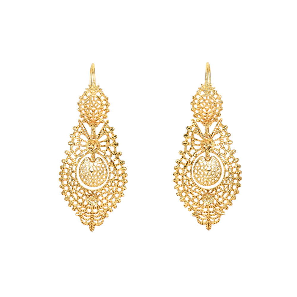Boucles d\'oreilles semi précieuse rainha GB