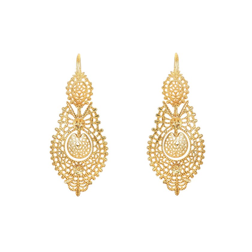 Pendientes semi joya rainha GB