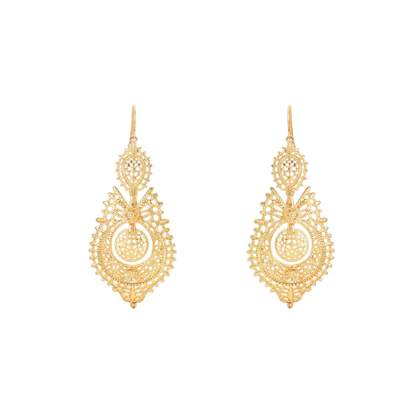 Pendientes semi joya rainha GB