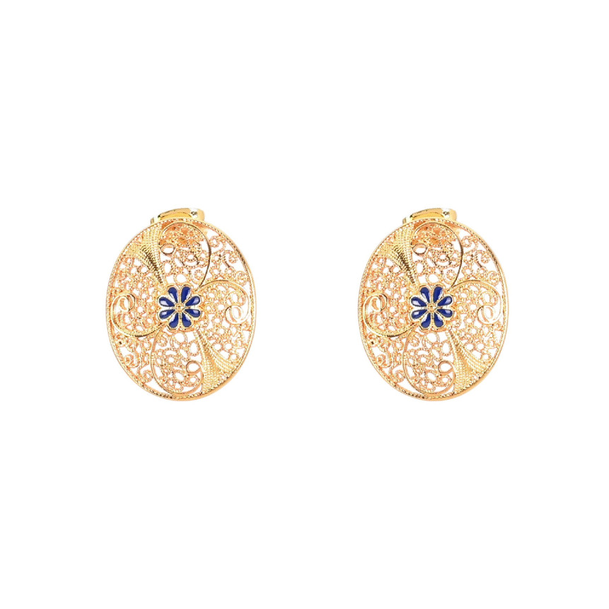 Boucles d\'oreilles Encantos Portugal traditionnelles et fleur