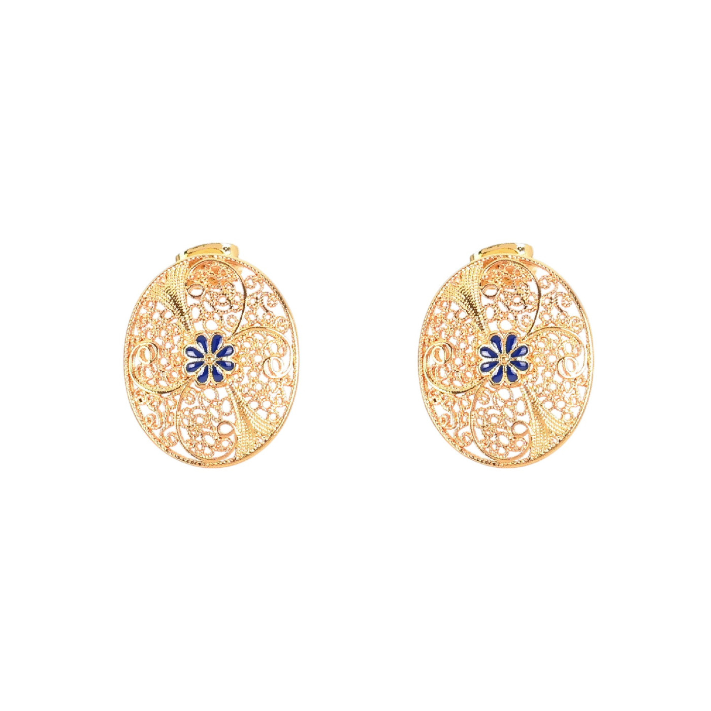 Boucles d\'oreilles Encantos Portugal traditionnelles et fleur
