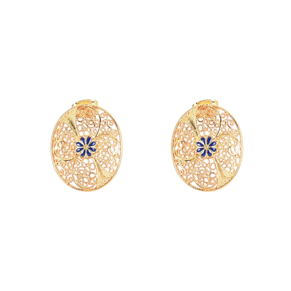 Boucles d\'oreilles Encantos Portugal traditionnelles et fleur