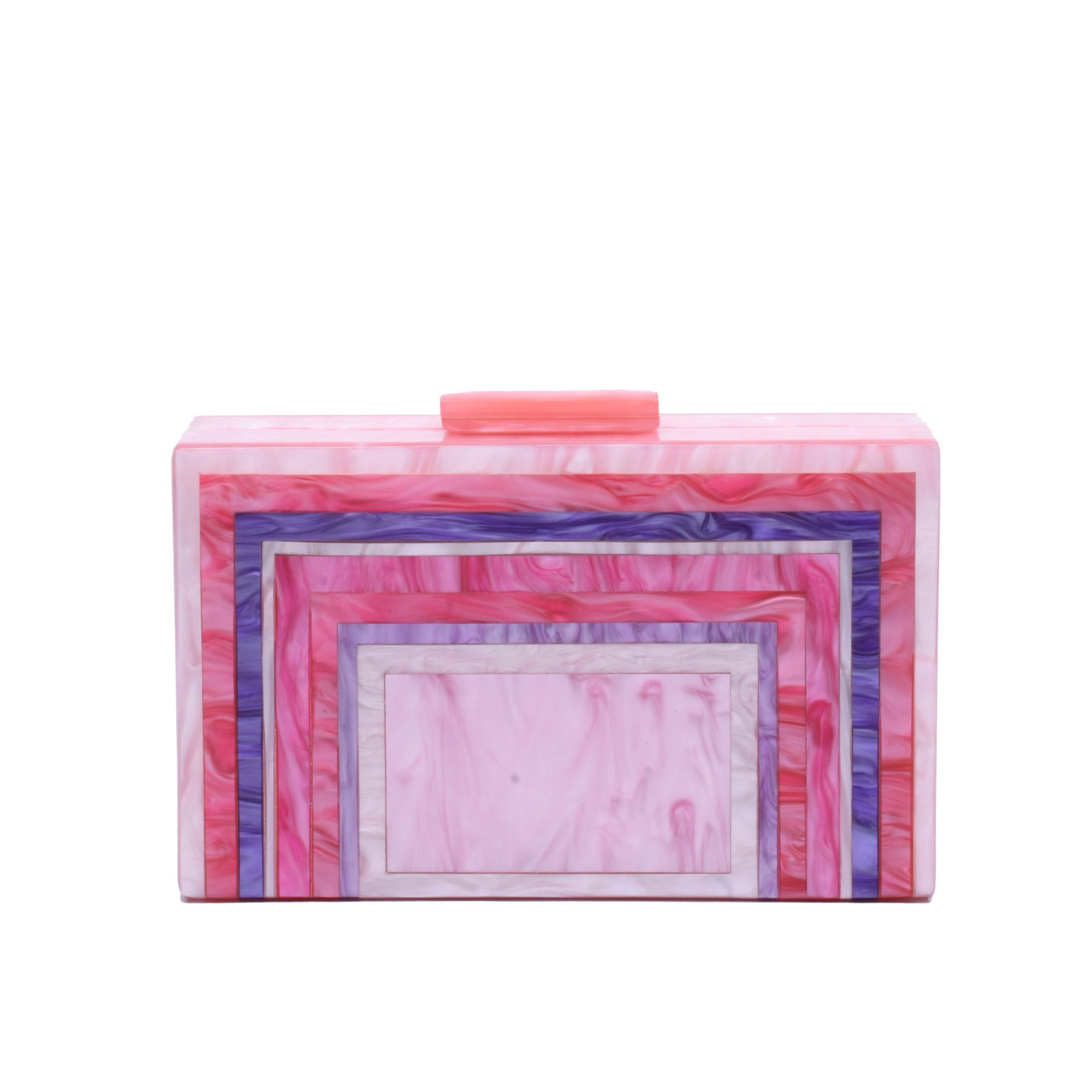 Borsa da festa in acrilico blu GB