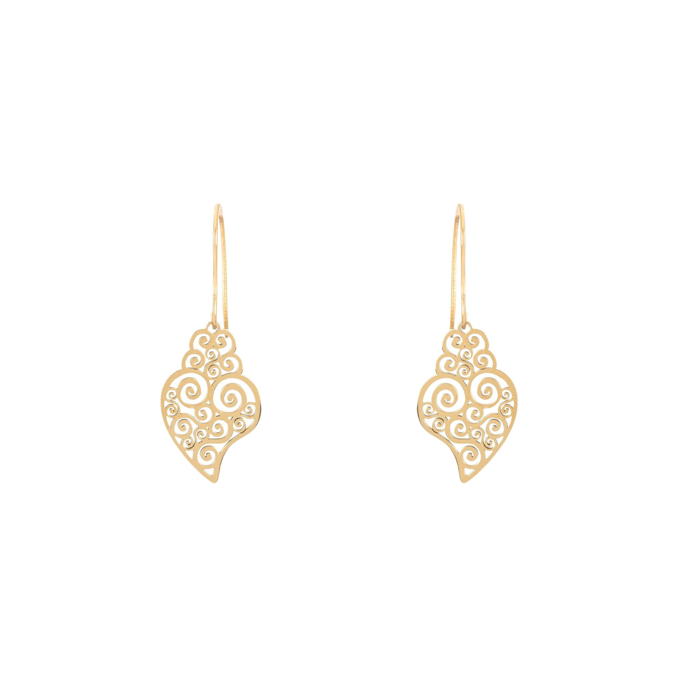 Boucles d’oreilles en acier coeur de viana GB